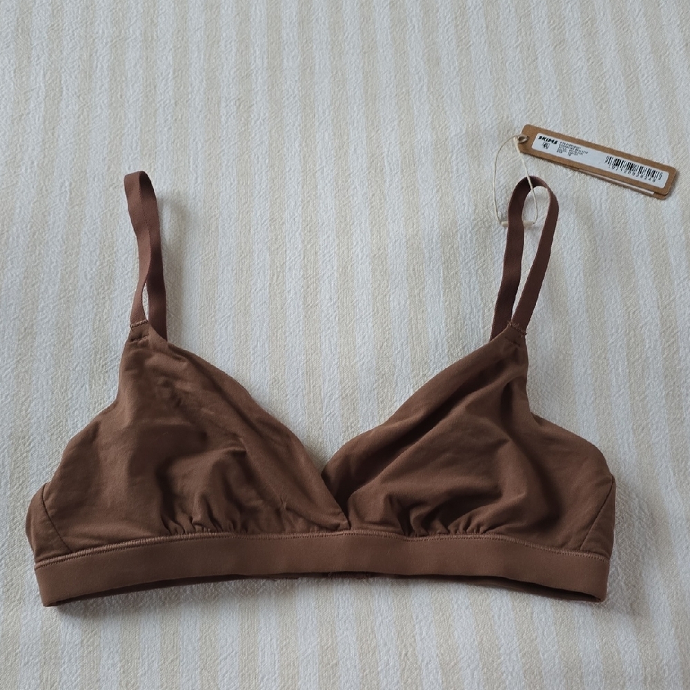 SKIMS Fits Everbody Crossover Bralette Size:XS Jasper